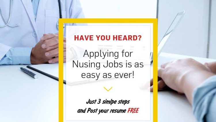 Apply Nursing Jobs in 3 simple and easy steps